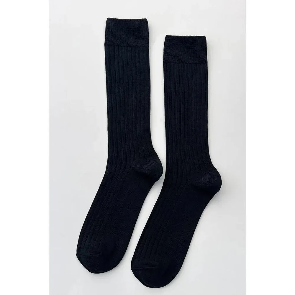 Le Bon Shoppe - His Socks | True Black